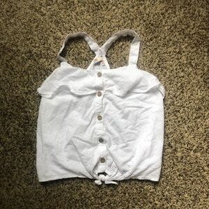 Girls white tank